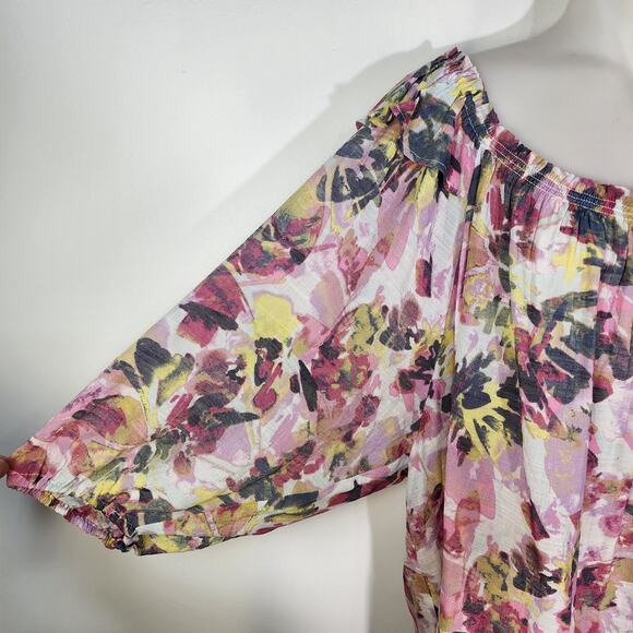 Zac & Rachel Top Womens Size 3X Blouse 3/4 Sleeve On Off Shoulder Romantic Fairy - Picture 6 of 13